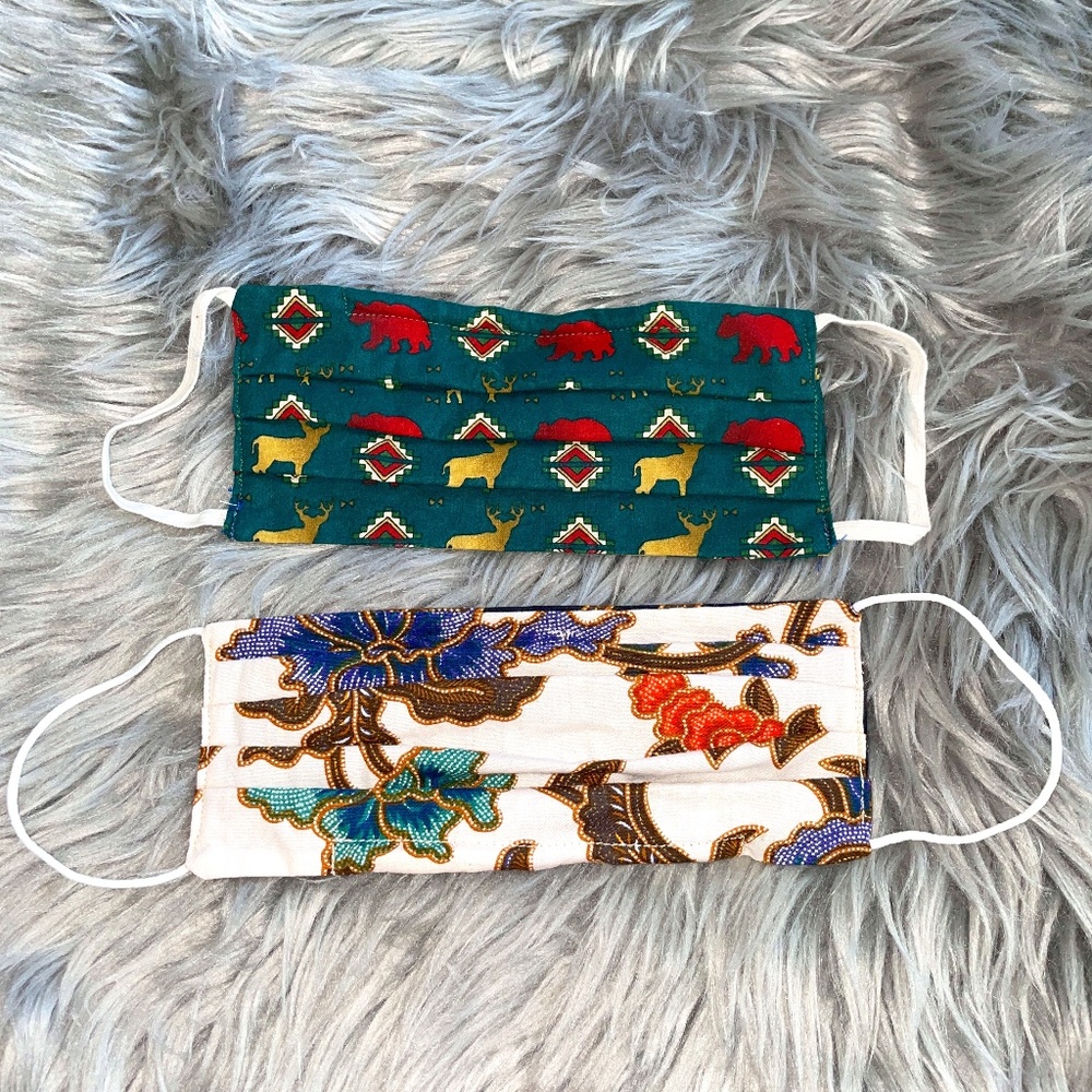 NWOT Handmade Boho Floral Outdoors Face Masks (2)